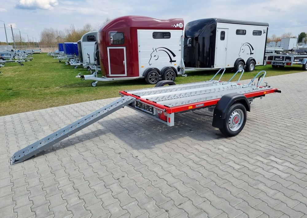 Stema STM 02 10-25-15.1 red | 251x153 cm 3 motocykle | DMC 1000kg - Remorque pour moto: photos 2 Stema STM 02 10-25-15.1 red | 251x153 cm 3 motocykle | DMC 1000kg - Remorque pour moto: photos 2