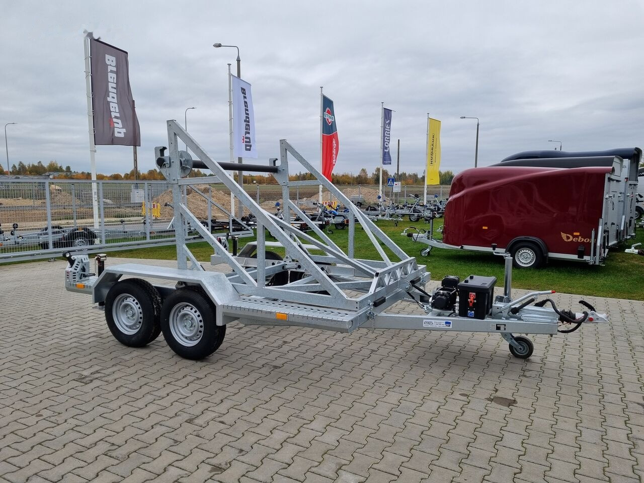 Remorque porte-touret neuf TA-NO DRUM PRO electric winch / elektryczna: photos 1