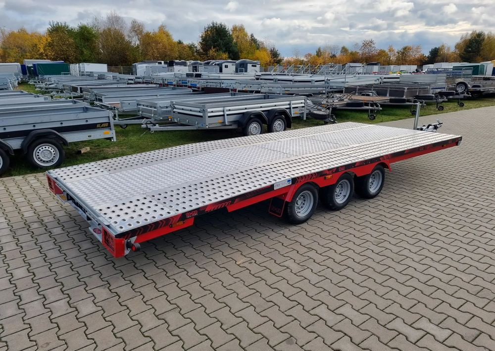 TA-NO Scorpio 55 PREMIUM laweta 3 osiowa 5.5m 3500kg DMC najazdy niski załadunek - Remorque porte-voitures: photos 3 TA-NO Scorpio 55 PREMIUM laweta 3 osiowa 5.5m 3500kg DMC najazdy niski załadunek - Remorque porte-voitures: photos 3