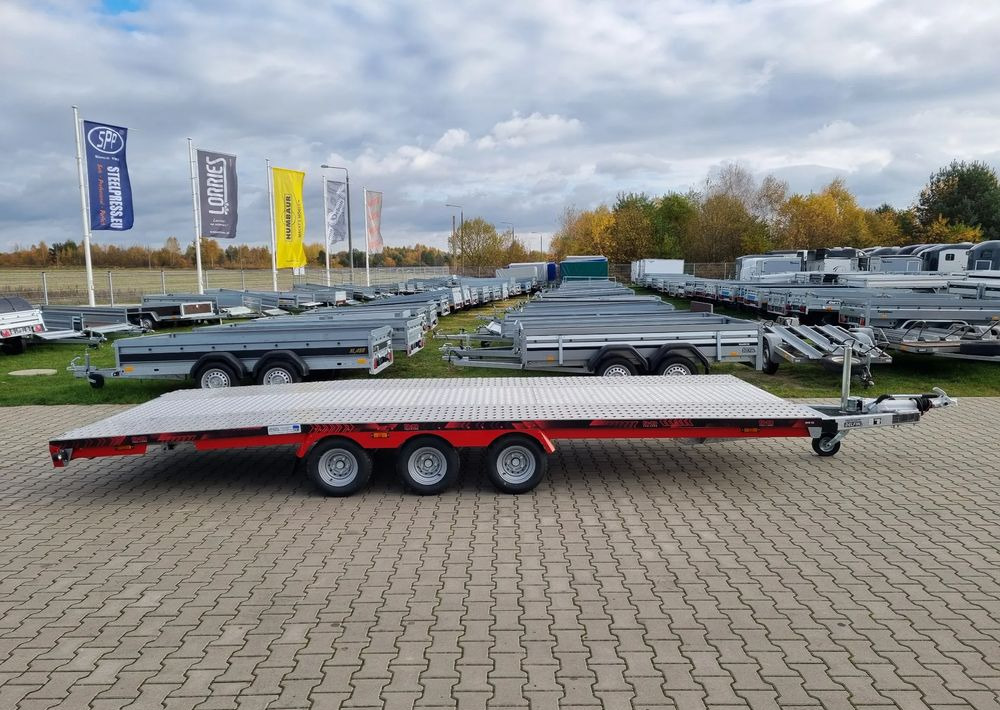TA-NO Scorpio 55 PREMIUM laweta 3 osiowa 5.5m 3500kg DMC najazdy niski załadunek - Remorque porte-voitures: photos 2 TA-NO Scorpio 55 PREMIUM laweta 3 osiowa 5.5m 3500kg DMC najazdy niski załadunek - Remorque porte-voitures: photos 2