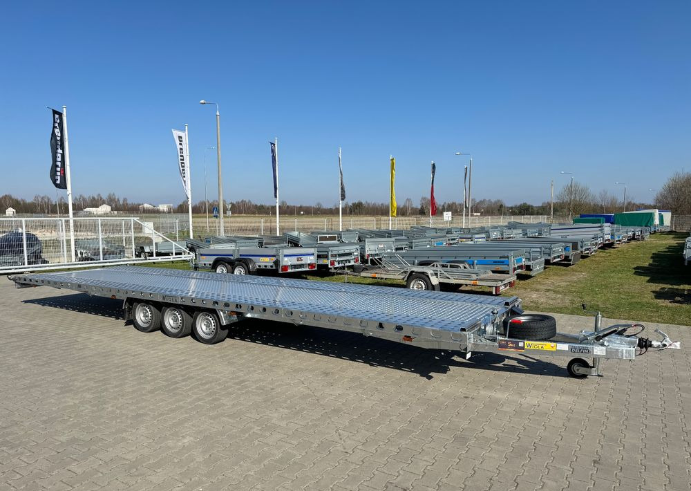 WIOLA L35G85 | 844x204 cm | 3500kg | wypełnienie blachą - Remorque porte-voitures: photos 1 WIOLA L35G85 | 844x204 cm | 3500kg | wypełnienie blachą - Remorque porte-voitures: photos 1