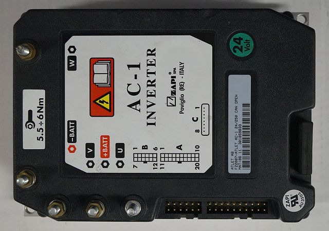 Atlet 301059833 | Rij regeling drive controller fz2007-Atlet AC-1 24/250A Can Op - Bloc de gestion pour Matériel de manutention: photos 1 Atlet 301059833 | Rij regeling drive controller fz2007-Atlet AC-1 24/250A Can Op - Bloc de gestion pour Matériel de manutention: photos 1