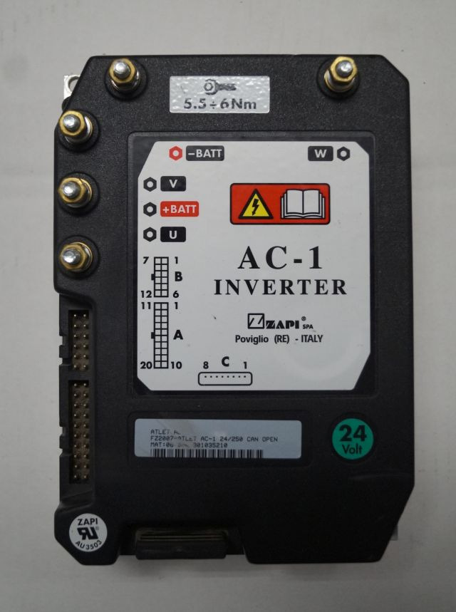 Atlet FZ2007 | Rijregeling Drive controller ZAPI AC1 FZ2007 24/250A can open sn. - Bloc de gestion pour Matériel de manutention: photos 1 Atlet FZ2007 | Rijregeling Drive controller ZAPI AC1 FZ2007 24/250A can open sn. - Bloc de gestion pour Matériel de manutention: photos 1