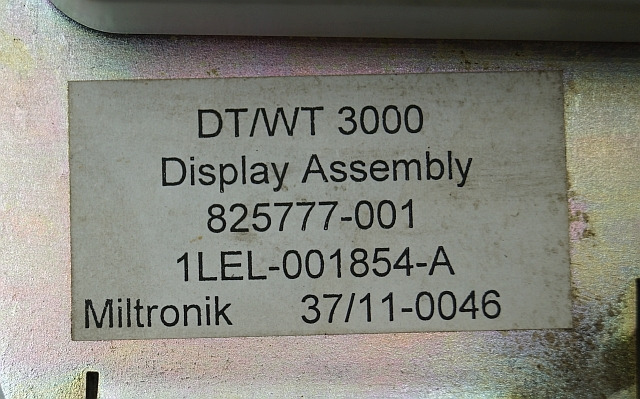 Crown 825777-001 | DT/WT3000 display 825777-001 1LEL-001854-A Miltronik 37/11-00 DT/WT3000 display 825777-001 1LEL-001854-A Miltronik 37/11-0046 - Panel de instrumentos pour Matériel de manutention: photos 2 Crown 825777-001 | DT/WT3000 display 825777-001 1LEL-001854-A Miltronik 37/11-00 DT/WT3000 display 825777-001 1LEL-001854-A Miltronik 37/11-0046 - Panel de instrumentos pour Matériel de manutention: photos 2