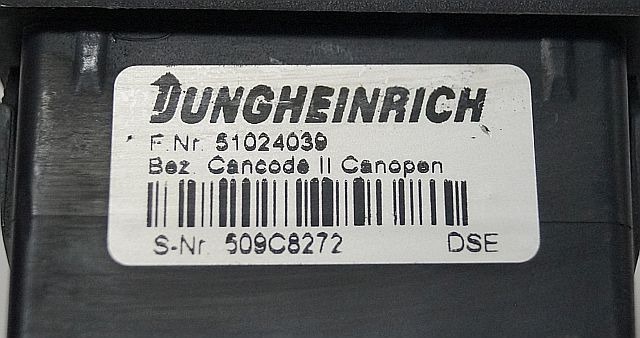 Jungheinrich 51024039 | Codekey Can Open Cancode II sn. 509C8272 - Système électrique pour Matériel de manutention: photos 3 Jungheinrich 51024039 | Codekey Can Open Cancode II sn. 509C8272 - Système électrique pour Matériel de manutention: photos 3