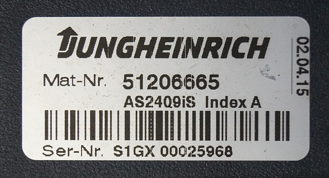 Jungheinrich 51206665 | Rij/hef regeling Drive/lift controller AS2409 i S Index - Bloc de gestion pour Matériel de manutention: photos 2 Jungheinrich 51206665 | Rij/hef regeling Drive/lift controller AS2409 i S Index - Bloc de gestion pour Matériel de manutention: photos 2
