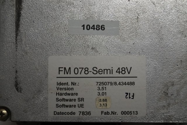 Still 725079 | 8.434488 FM 078-Semi 48V version 3,51 hardware 3,01 sw. Sr 3,68 s - Bloc de gestion pour Matériel de manutention: photos 2 Still 725079 | 8.434488 FM 078-Semi 48V version 3,51 hardware 3,01 sw. Sr 3,68 s - Bloc de gestion pour Matériel de manutention: photos 2