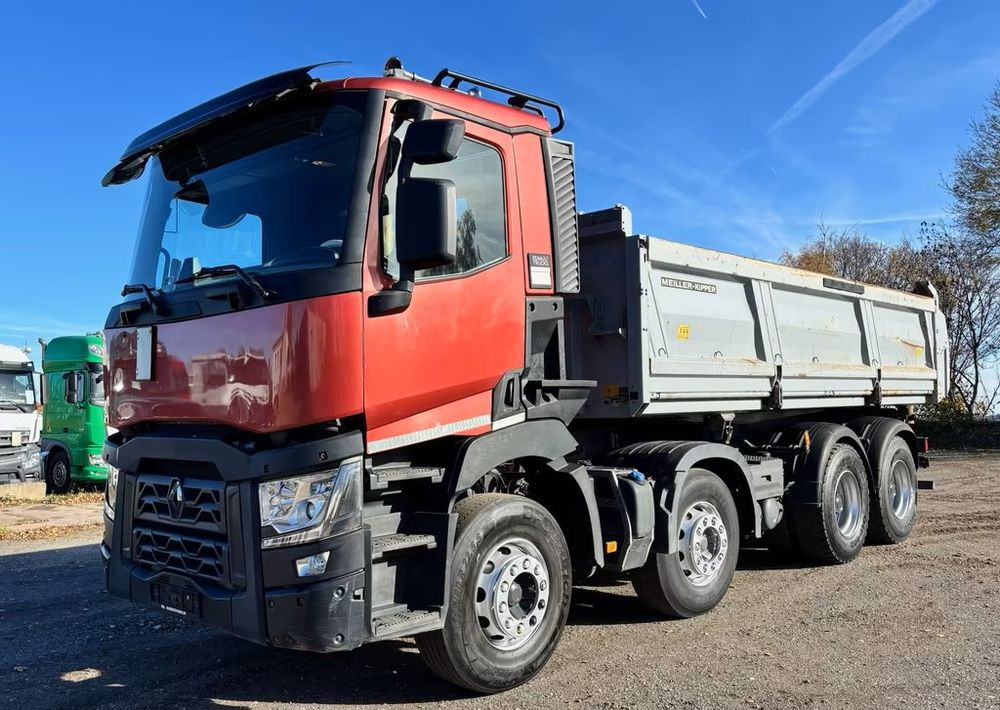 Renault C450 Comfort – 8x4 – Bordmatik – Wywrotka trójstronna - Meiller – ServoTwin – Euro 6 – Tylko 215.704 km !! - Camion benne: photos 1 Renault C450 Comfort – 8x4 – Bordmatik – Wywrotka trójstronna - Meiller – ServoTwin – Euro 6 – Tylko 215.704 km !! - Camion benne: photos 1