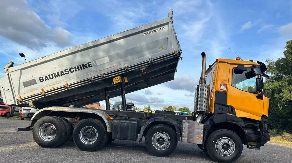 Renault K 440 8x4 • Bordmatik • Klima • Meiller • Euro 6 • 3-stronna wywrotka • 299 000 km - Camion benne: photos 2 Renault K 440 8x4 • Bordmatik • Klima • Meiller • Euro 6 • 3-stronna wywrotka • 299 000 km - Camion benne: photos 2