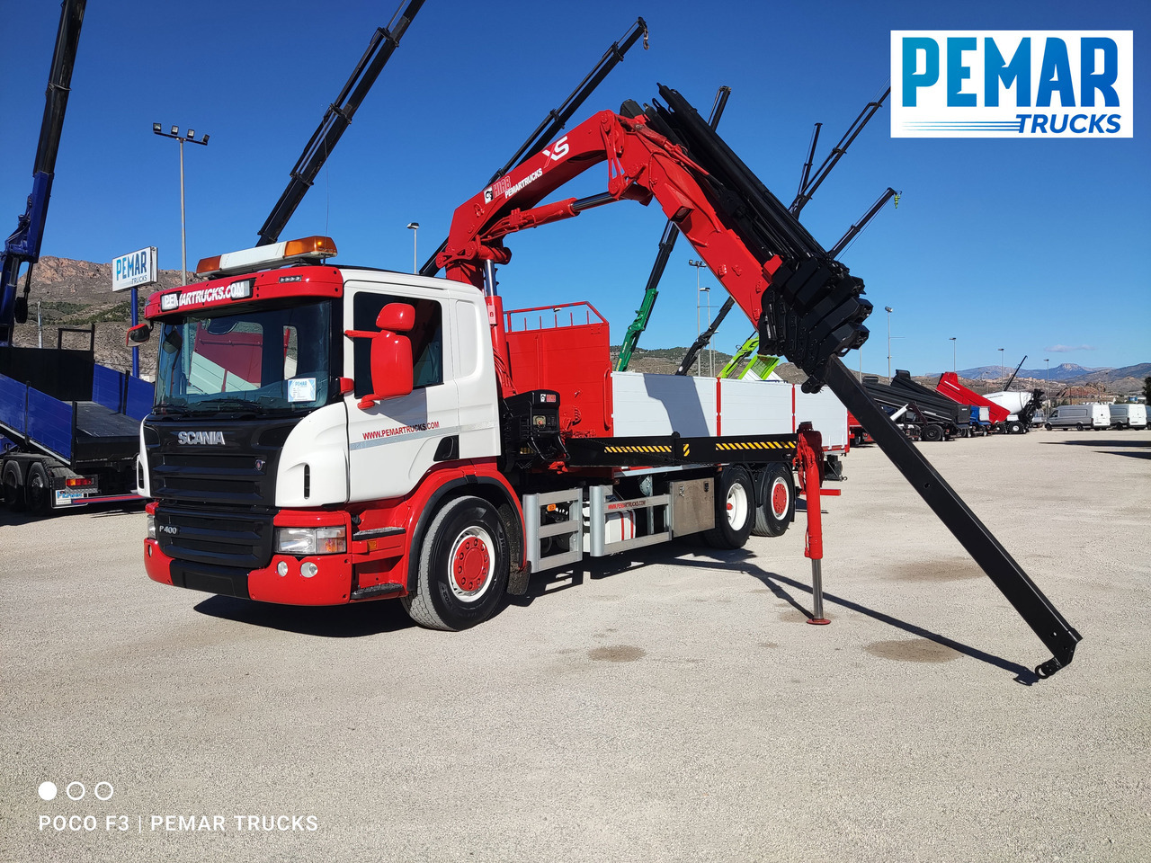 Camion grue SCANIA P 400 6X2 GRUA CAJA FIJA: photos 40
