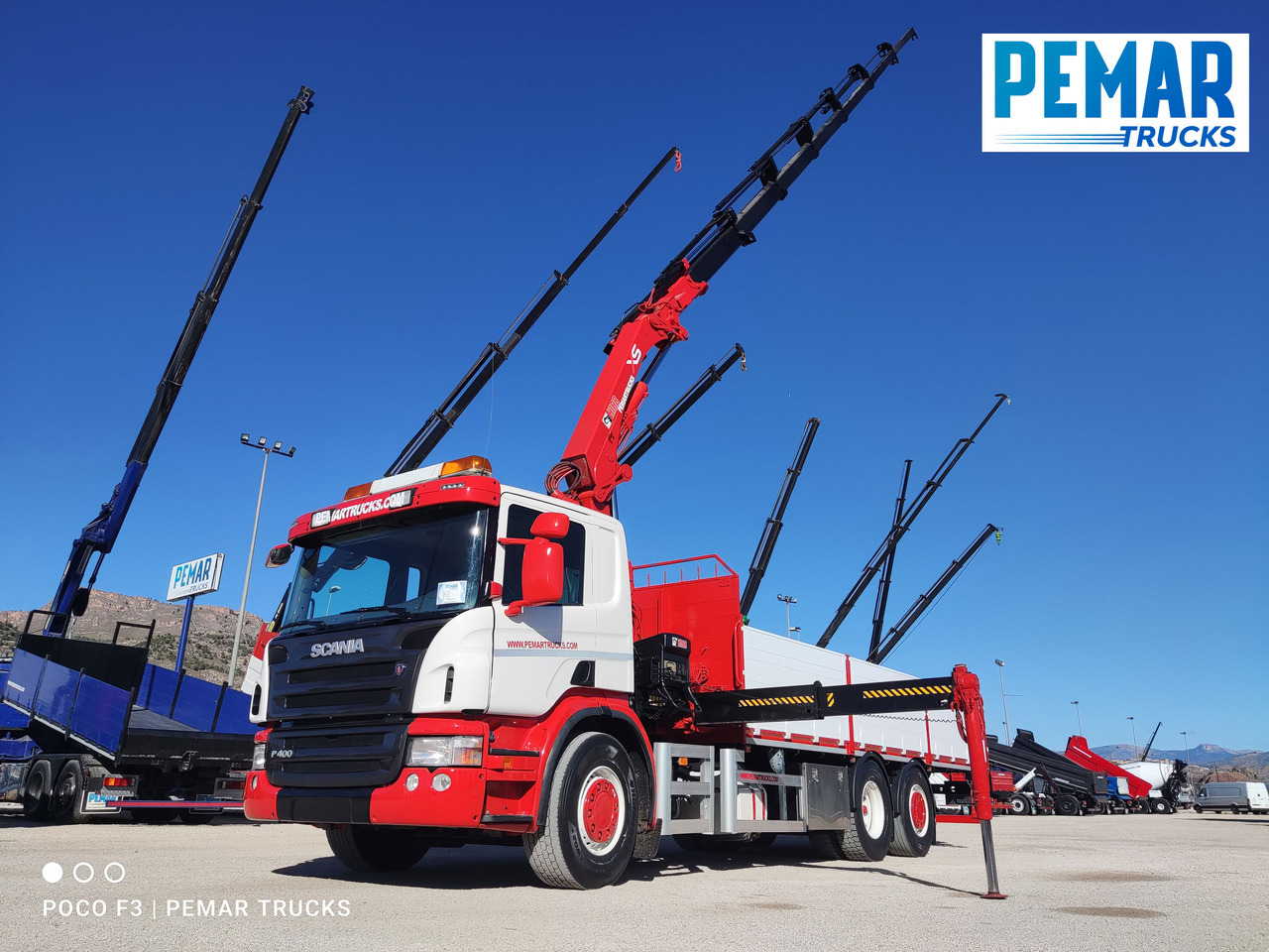 Camion grue SCANIA P 400 6X2 GRUA CAJA FIJA: photos 33