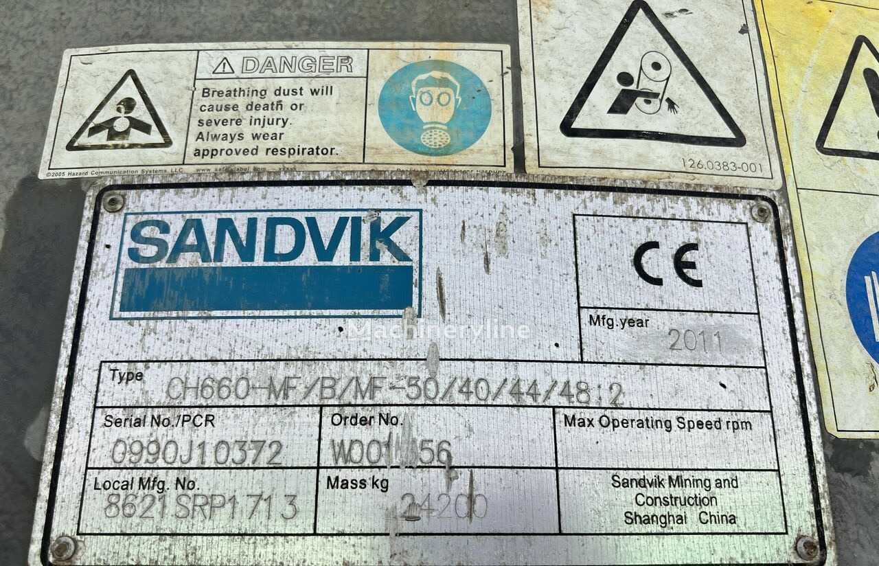 Sandvik CH660- MF Hydraulic Cone Crusher - Concasseur à cône: photos 5 Sandvik CH660- MF Hydraulic Cone Crusher - Concasseur à cône: photos 5