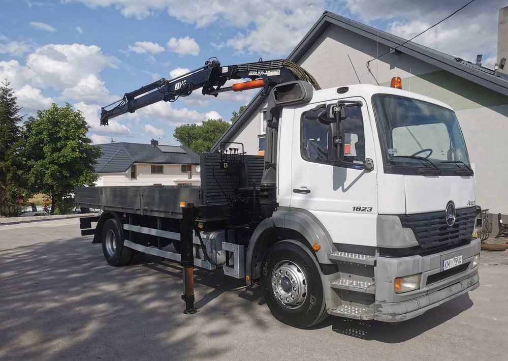 Mercedes-Benz Atego 1823 żuraw HDS Atlas 105.2 koła 315/80R22,5 - Camion plateau, Camion grue: photos 3 Mercedes-Benz Atego 1823 żuraw HDS Atlas 105.2 koła 315/80R22,5 - Camion plateau, Camion grue: photos 3
