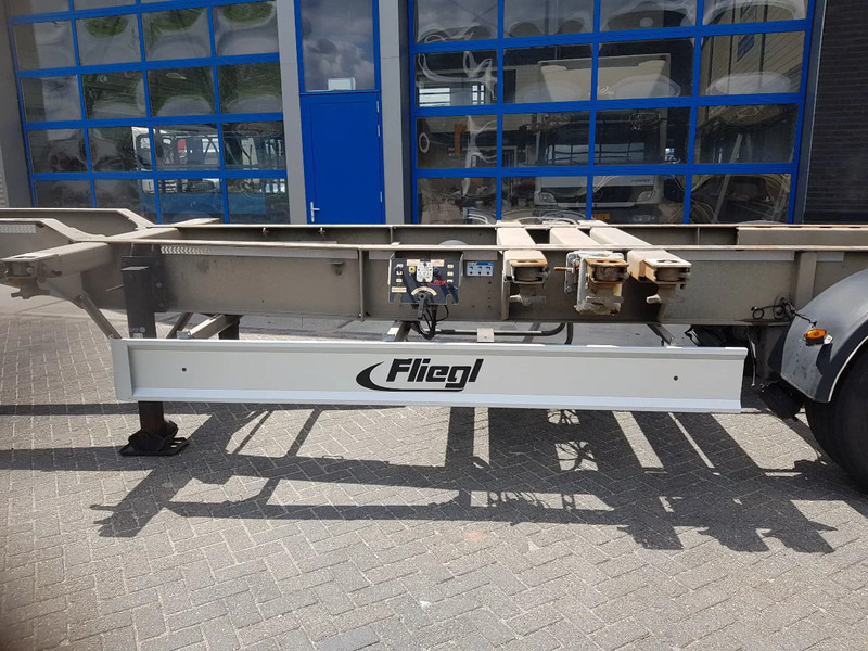 Semi-remorque porte-conteneur/ Caisse mobile Fliegl SDS 380 MULTI BPW Disc Lift axle: photos 11