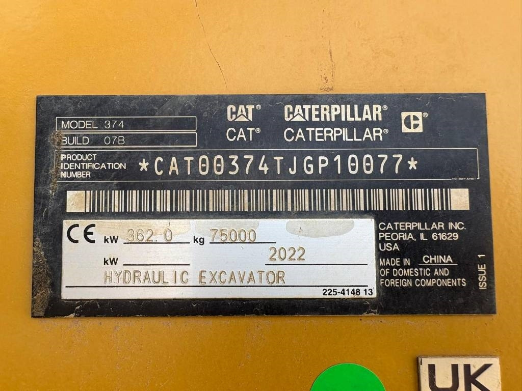Pelle sur chenille CAT 374 (On Transport): photos 8