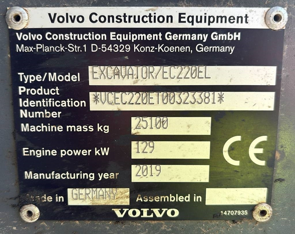 Volvo EC 220 EL (new undercarriage/comes with bucket) - Pelle sur chenille: photos 2 Volvo EC 220 EL (new undercarriage/comes with bucket) - Pelle sur chenille: photos 2