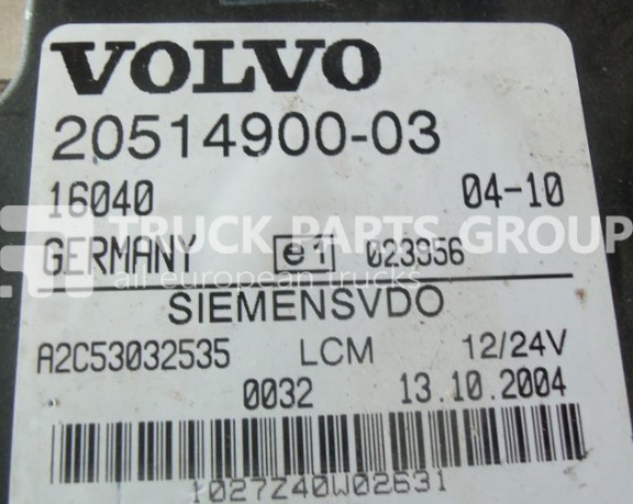 VOLVO FH13, FH13 EURO 4, EURO 5 emission LCM control unit, lightning u control unit - Bloc de gestion pour Camion: photos 2 VOLVO FH13, FH13 EURO 4, EURO 5 emission LCM control unit, lightning u control unit - Bloc de gestion pour Camion: photos 2