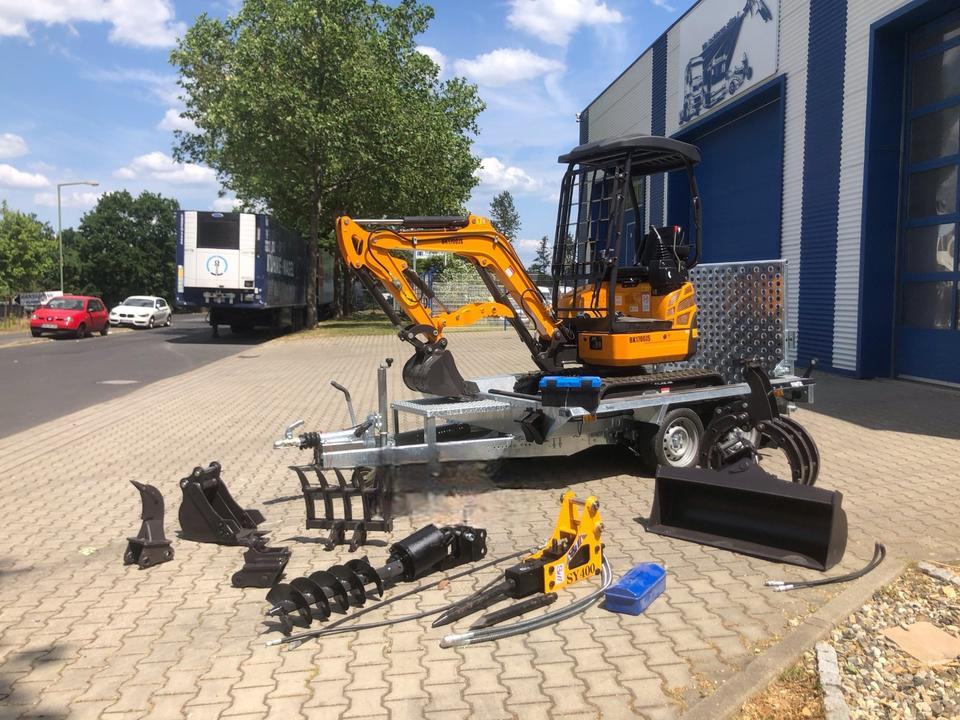 Minibagger BK1700JS +Tieflader +Zubehör *INKL.19% MWST*BERGER KRAUS*KUBOTA*JOYST*SOFORT! - Mini pelle, Remorque: photos 1 Minibagger BK1700JS +Tieflader +Zubehör *INKL.19% MWST*BERGER KRAUS*KUBOTA*JOYST*SOFORT! - Mini pelle, Remorque: photos 1