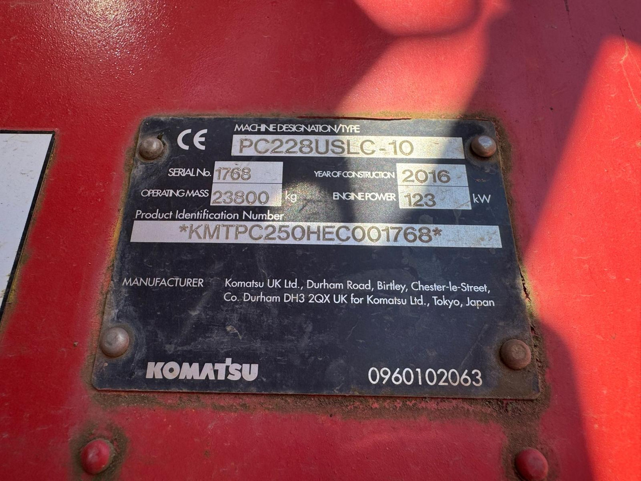 KOMATSU PC 228 USCL-10 en crédit-bail KOMATSU PC 228 USCL-10: photos 16