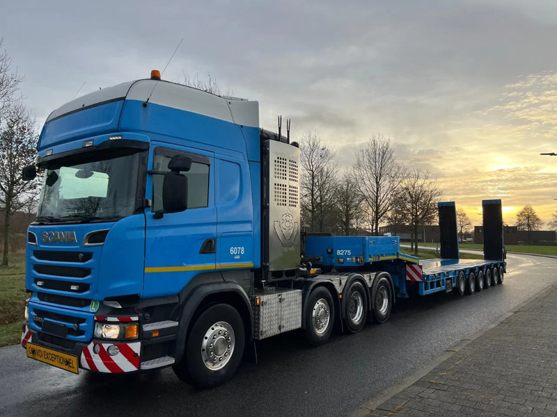 Goldhofer STZ L6 65/80A with loading ramps - Semi-remorque surbaissé: photos 1 Goldhofer STZ L6 65/80A with loading ramps - Semi-remorque surbaissé: photos 1