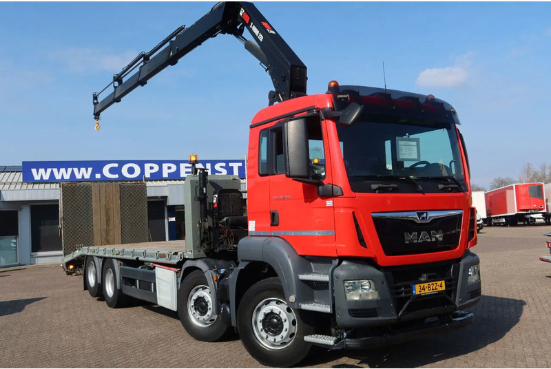 MAN TGS 35.360 8X2 Euro 6 Oprijwagen + HIAB 228 E 3 kraan. Radio grafisch + winch - Camion grue: photos 2 MAN TGS 35.360 8X2 Euro 6 Oprijwagen + HIAB 228 E 3 kraan. Radio grafisch + winch - Camion grue: photos 2
