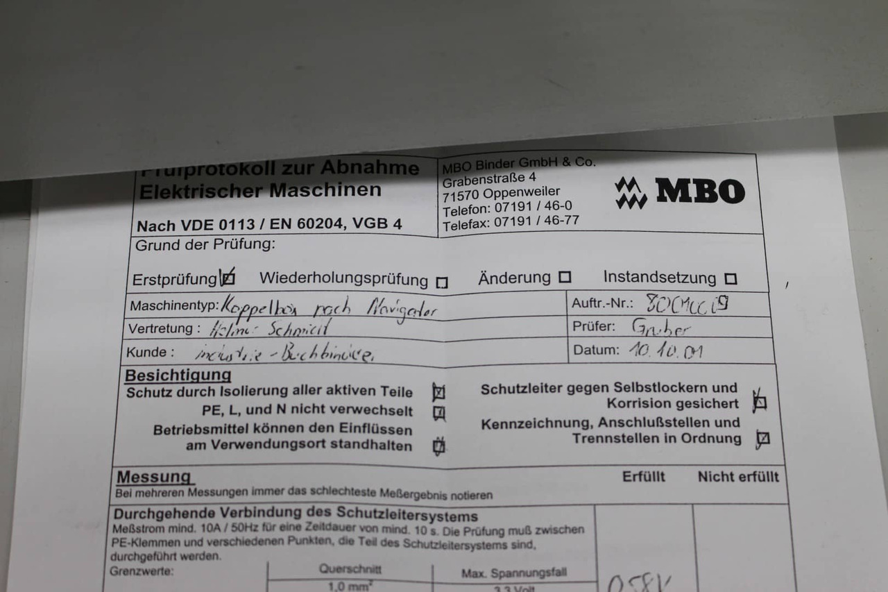 MBO Couple box - Machine d'impression: photos 5 MBO Couple box - Machine d'impression: photos 5