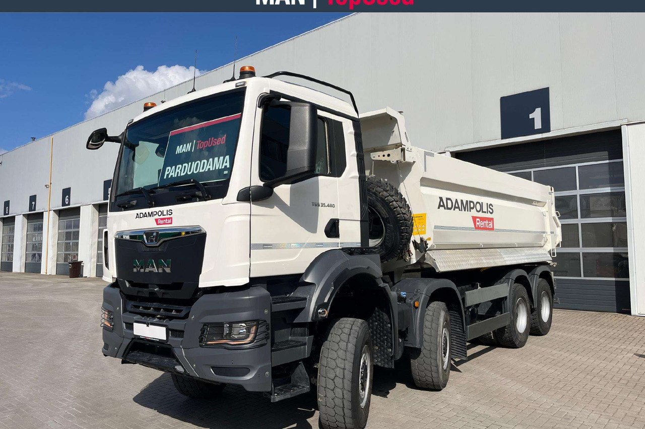 MAN TGS 35.480 8x8 MEILLER (7124) - Camion benne: photos 1 MAN TGS 35.480 8x8 MEILLER (7124) - Camion benne: photos 1
