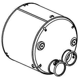 Katalysator SCR Euro 4 DAF XF95, XF105, XF85 - 3 sensoren - Dinex 21441 1691063 1685172 1691063 1685172 1669321 - Catalyseur pour Camion: photos 2 Katalysator SCR Euro 4 DAF XF95, XF105, XF85 - 3 sensoren - Dinex 21441 1691063 1685172 1691063 1685172 1669321 - Catalyseur pour Camion: photos 2