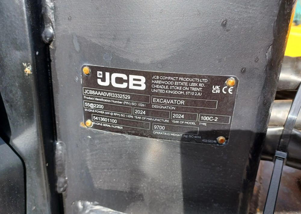 JCB Minikoparka gąsienicowa 100C-2 - Pelle sur chenille: photos 3 JCB Minikoparka gąsienicowa 100C-2 - Pelle sur chenille: photos 3