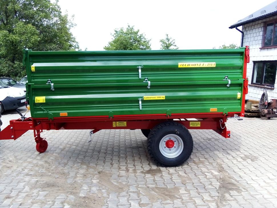 Techmont Anhänger / Trailer / Remorque / Rimorchio / Прицеп одноосный / Przyczepa jednoosiowa T-151/1 3,5 t - Benne agricole: photos 3 Techmont Anhänger / Trailer / Remorque / Rimorchio / Прицеп одноосный / Przyczepa jednoosiowa T-151/1 3,5 t - Benne agricole: photos 3
