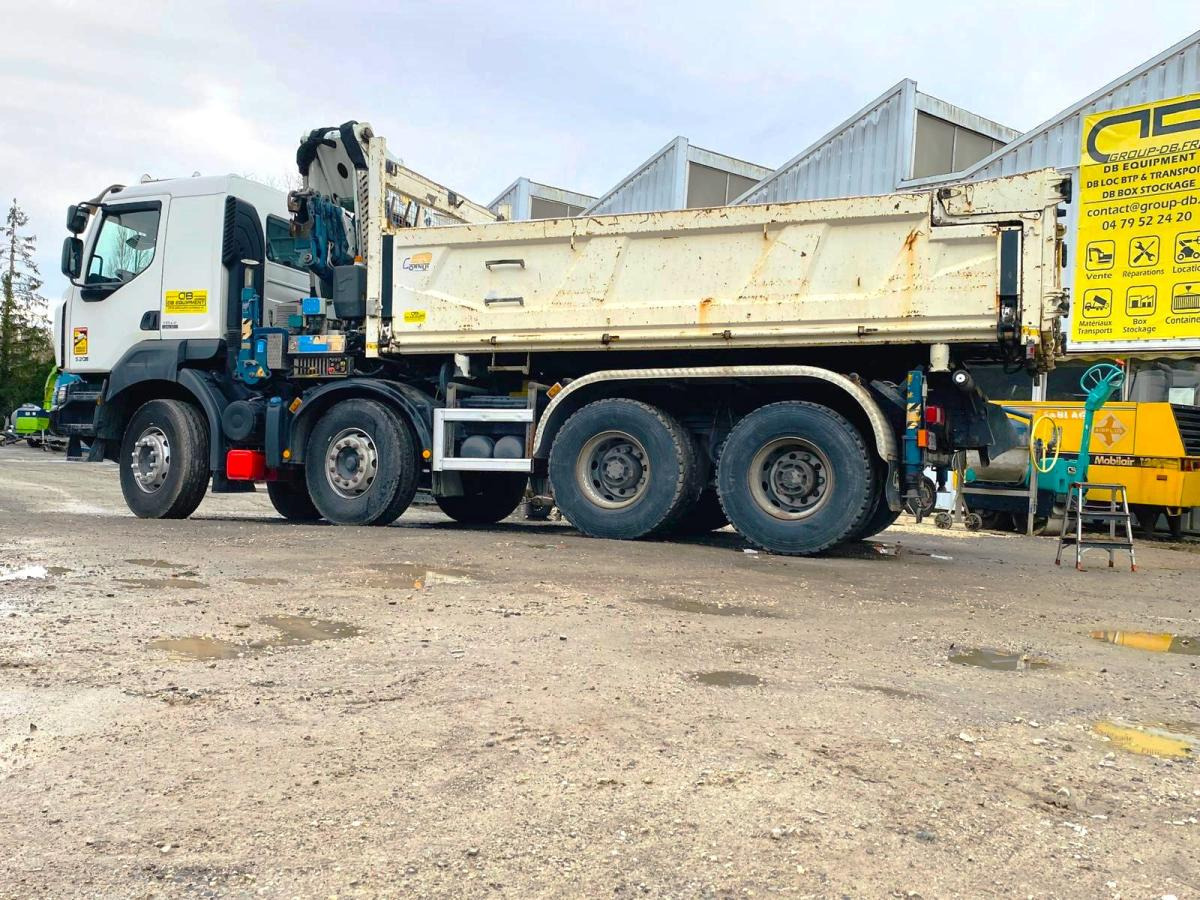 RENAULT KERAX 8x4 520 BIBENNE CIF GRUE CORMACH - Camion benne, Camion grue: photos 3 RENAULT KERAX 8x4 520 BIBENNE CIF GRUE CORMACH - Camion benne, Camion grue: photos 3