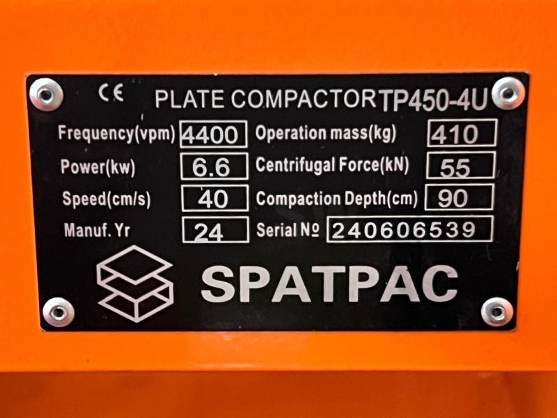 Plaque vibrante neuf Spatmat Plaque vibrante compacteur à main 450Kg NEUVE SPATMAT TP450: photos 11