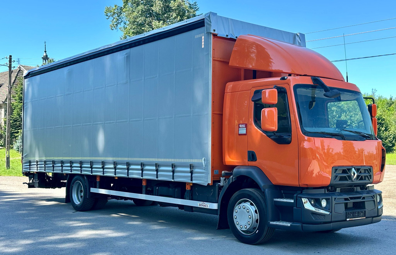 RENAULT D 18 / 280 / FIRANKA / WINDA / 8.6 M DŁUGOŚCI / 21 EUROPALET / NOWE OPONY / ŁADOWNOŚĆ 9.380 KG / AUTOMAT / SERWISOWANA / SPROWADZONA - Camion à rideaux coulissants: photos 1 RENAULT D 18 / 280 / FIRANKA / WINDA / 8.6 M DŁUGOŚCI / 21 EUROPALET / NOWE OPONY / ŁADOWNOŚĆ 9.380 KG / AUTOMAT / SERWISOWANA / SPROWADZONA - Camion à rideaux coulissants: photos 1