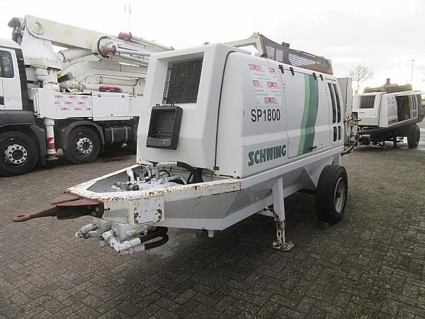 2014 SCHWING SP1800 D 129KW trailer pump - Pompe à béton stationnaire: photos 2 2014 SCHWING SP1800 D 129KW trailer pump - Pompe à béton stationnaire: photos 2