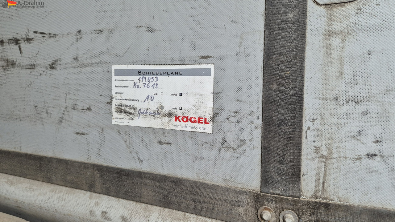 Semi-remorque rideaux coulissants Kögel SN24 Standard, neutrale Plane Edscha, XXL Zertifikat: photos 15 Semi-remorque rideaux coulissants Kögel SN24 Standard, neutrale Plane Edscha, XXL Zertifikat: photos 15