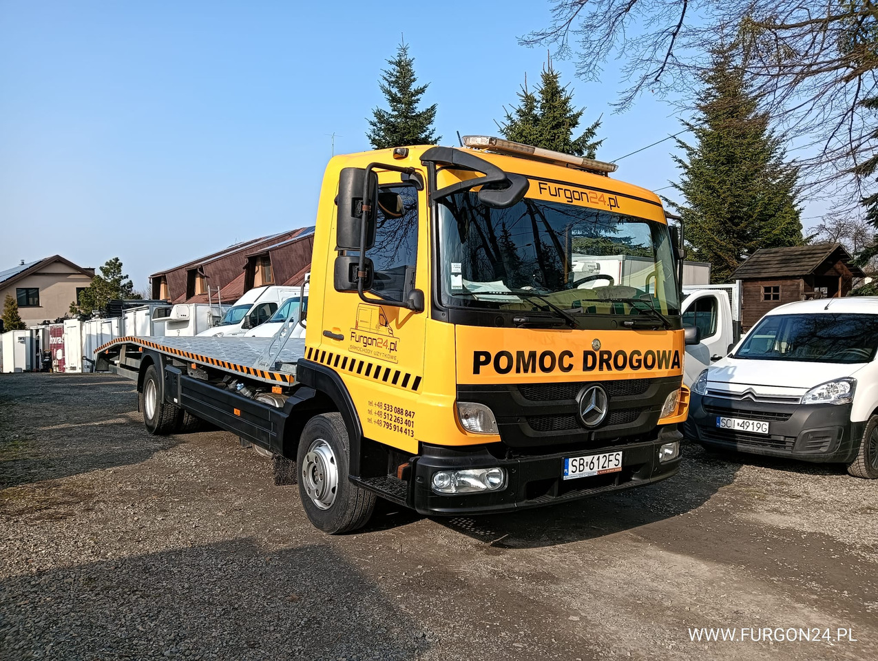 MERCEDES ATEGO 1018 POMOC DROGOWA LAWETA NR 665 - Camion porte-voitures: photos 3 MERCEDES ATEGO 1018 POMOC DROGOWA LAWETA NR 665 - Camion porte-voitures: photos 3