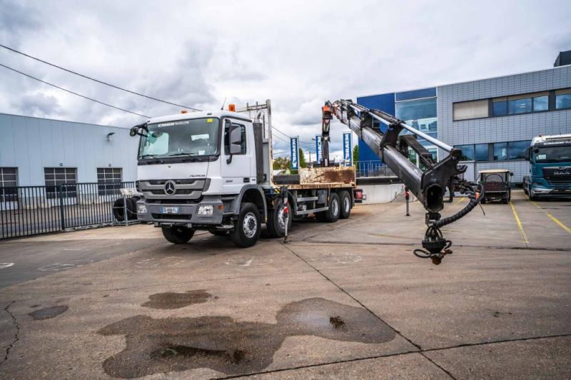 Mercedes ACTROS 3241-MP3 +PALFINGER 26 t/m-5XHYDR. - Camion plateau, Camion grue: photos 1 Mercedes ACTROS 3241-MP3 +PALFINGER 26 t/m-5XHYDR. - Camion plateau, Camion grue: photos 1