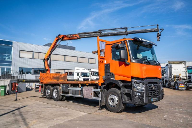 Renault C 380 DXI-6X2-PALFINGER 18002C/3 - Camion plateau, Camion grue: photos 2 Renault C 380 DXI-6X2-PALFINGER 18002C/3 - Camion plateau, Camion grue: photos 2