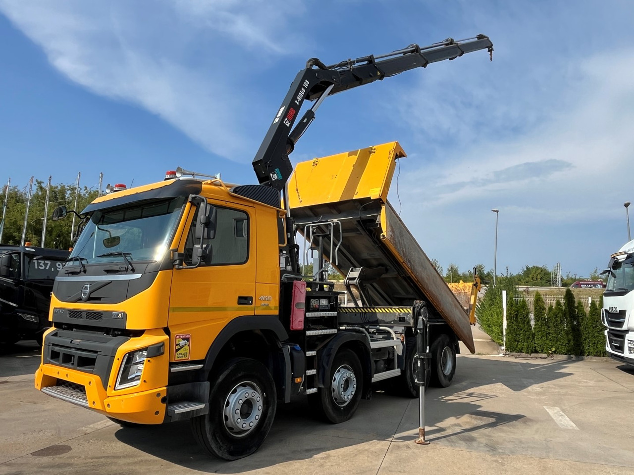 VOLVO FMX 460, 8x4, 2017, HIAB 188 - Camion benne, Camion grue: photos 3 VOLVO FMX 460, 8x4, 2017, HIAB 188 - Camion benne, Camion grue: photos 3