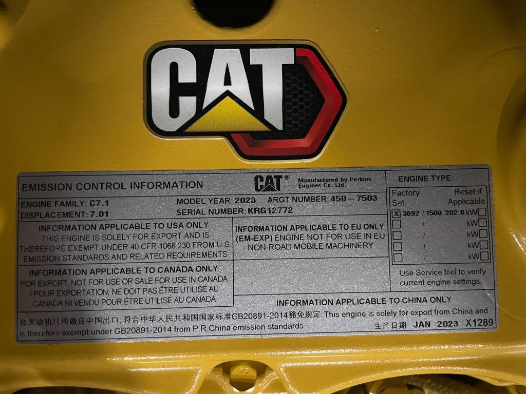 Groupe électrogène neuf CAT DE220E0 - 220 kVA Generator - DPX-18018: photos 22