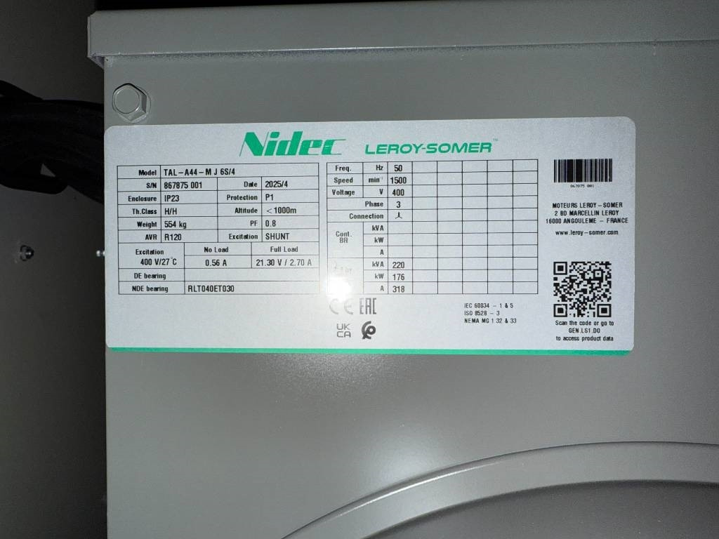 Cummins 6CTAA8.3-G2 - 220 kVA Generator - DPX-19840  - Groupe électrogène: photos 5 Cummins 6CTAA8.3-G2 - 220 kVA Generator - DPX-19840  - Groupe électrogène: photos 5