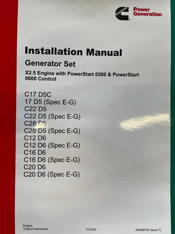 Groupe électrogène Cummins C22D5 - 22 kVA Surplus genset - DPX-18501: photos 21 Groupe électrogène Cummins C22D5 - 22 kVA Surplus genset - DPX-18501: photos 21