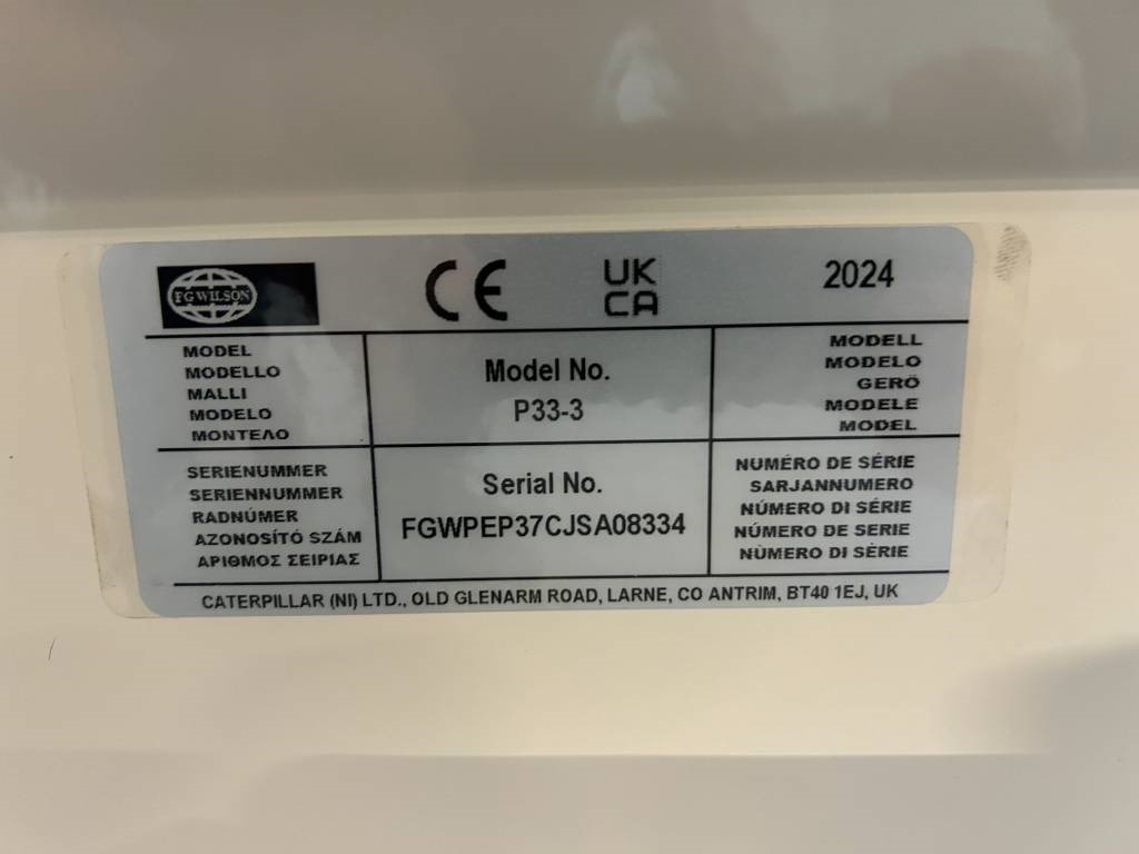 Groupe électrogène neuf FG Wilson P33-3 - 33 kVA Open Genset - DPX-16003-O: photos 22