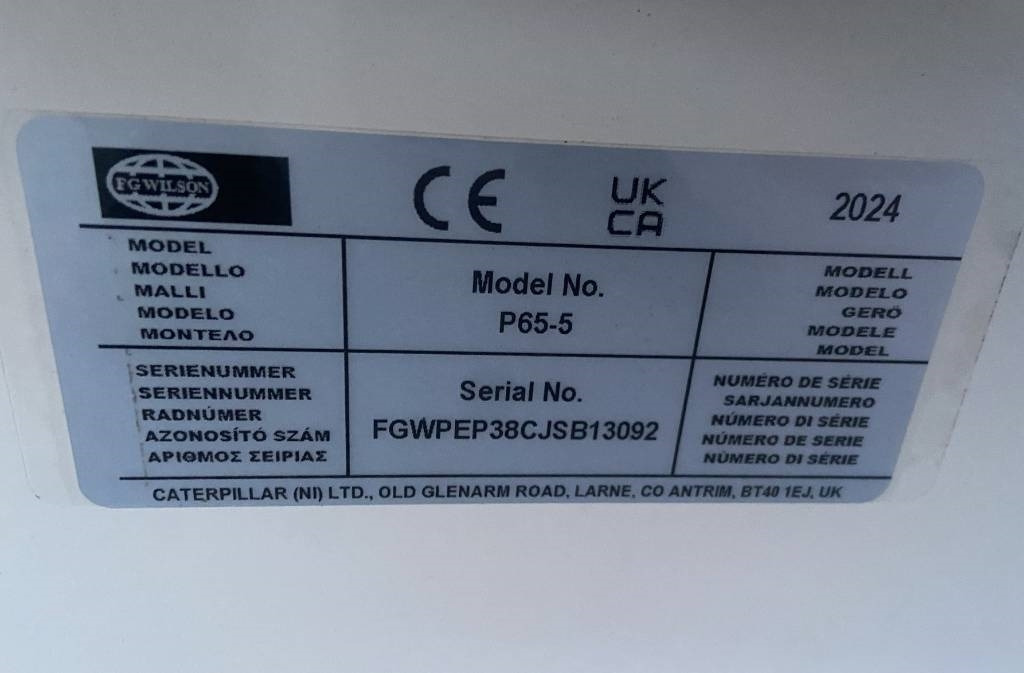 Groupe électrogène neuf FG Wilson P65-5 - 65 kVA Genset - DPX-16006: photos 11