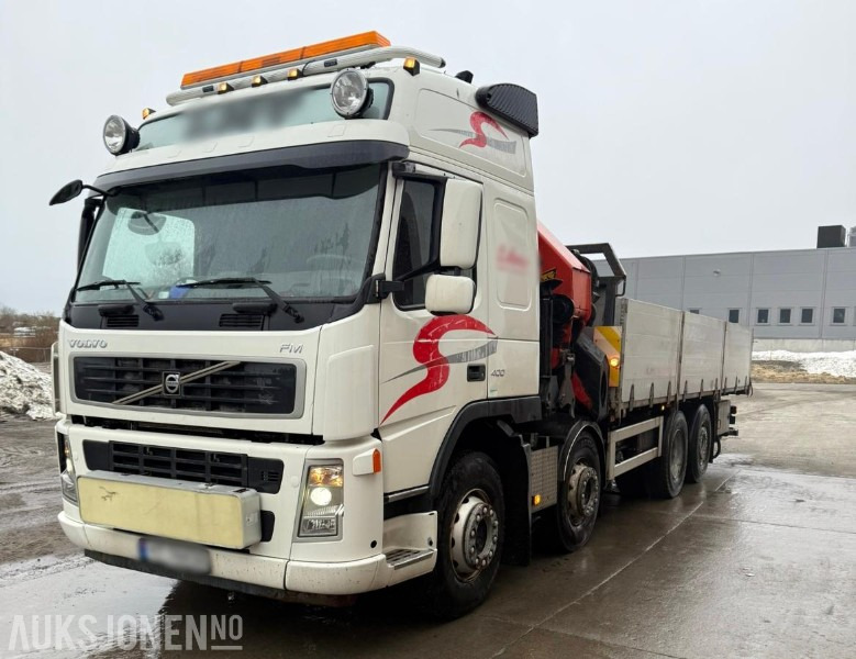 2006 Volvo FM 400 8x2 med PALFINGER PK 44002 og 8 hydrauliske seksjoner, Vinsj, Båtstøter, hydraulisk platform bredding opp til 3.05meter, 7 meter planlengde! - Camion grue: photos 1 2006 Volvo FM 400 8x2 med PALFINGER PK 44002 og 8 hydrauliske seksjoner, Vinsj, Båtstøter, hydraulisk platform bredding opp til 3.05meter, 7 meter planlengde! - Camion grue: photos 1
