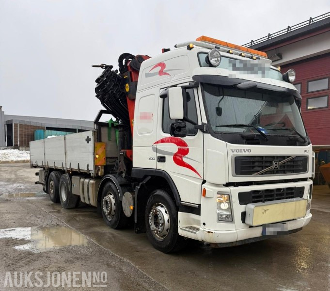 2006 Volvo FM 400 8x2 med PALFINGER PK 44002 og 8 hydrauliske seksjoner, Vinsj, Båtstøter, hydraulisk platform bredding opp til 3.05meter, 7 meter planlengde! - Camion grue: photos 3 2006 Volvo FM 400 8x2 med PALFINGER PK 44002 og 8 hydrauliske seksjoner, Vinsj, Båtstøter, hydraulisk platform bredding opp til 3.05meter, 7 meter planlengde! - Camion grue: photos 3
