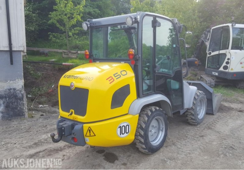 2012 KramerAllrad 350 Hjullaster - KUN 660 timer Mva-fri - Med original skuffe og pallegafler - Chargeuse sur pneus: photos 4 2012 KramerAllrad 350 Hjullaster - KUN 660 timer Mva-fri - Med original skuffe og pallegafler - Chargeuse sur pneus: photos 4