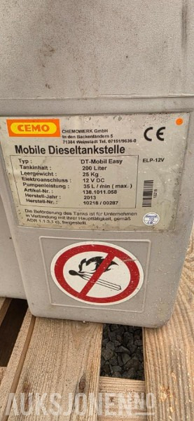 2013 Cemo DT Mobil-Easy 200 liter 12v diesel tank. 25 kg. - Matériel de chantier: photos 4 2013 Cemo DT Mobil-Easy 200 liter 12v diesel tank. 25 kg. - Matériel de chantier: photos 4