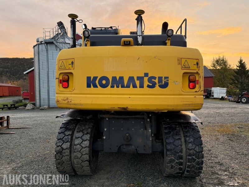 2015 Komatsu PW 160-8 Velutstyrt hjulgraver med Engcon rototilt, Leica GPS og sentralsmøring - Pelle: photos 4 2015 Komatsu PW 160-8 Velutstyrt hjulgraver med Engcon rototilt, Leica GPS og sentralsmøring - Pelle: photos 4