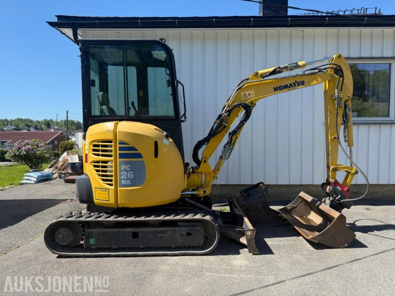 2016 Komatsu PC26MR minigraver m/2 skuffer. - Mini pelle: photos 3 2016 Komatsu PC26MR minigraver m/2 skuffer. - Mini pelle: photos 3